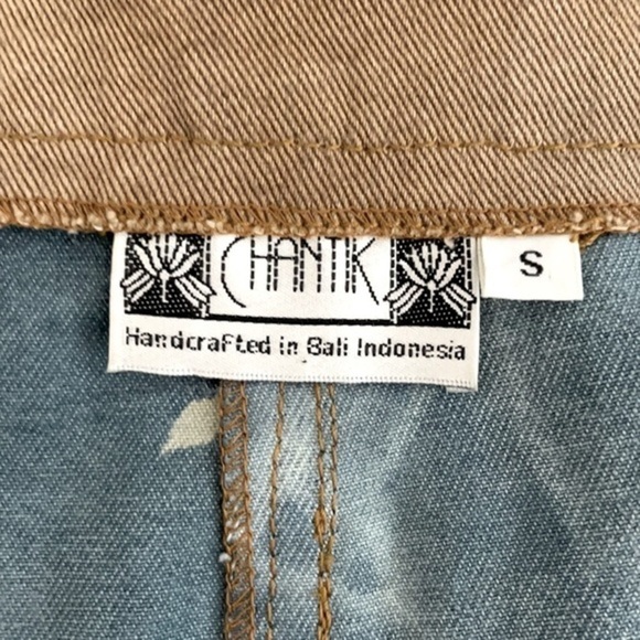 CHANTIK | Women’s Multi Color Hippie Boho Half Zip Skirt Size Sm - Picture 3 of 6